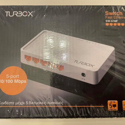TURBOX Fast Ethernet Switch SW-510F 5-port new