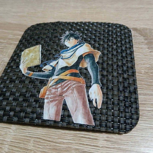 Black Clover Yuno Coaster new, woven vinyl
