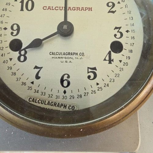 Harrison Calculagraph round 1910 used antique timer