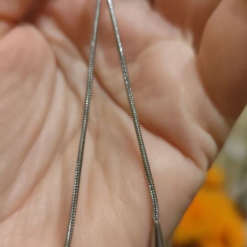Silver stainless steel necklace new with adjustable length