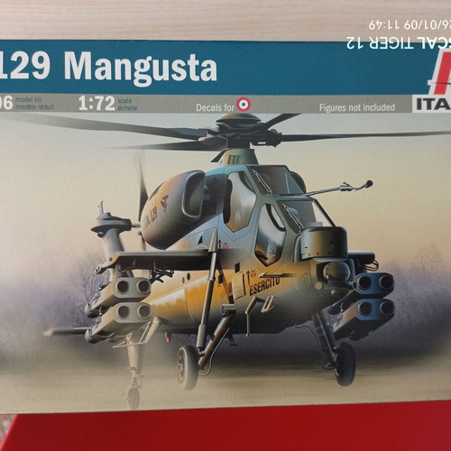 A 129 Mangusta Helicopter 1/72 Italeri new kit