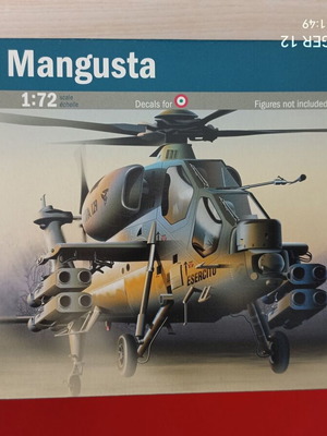 A 129 Mangusta Helicopter 1/72 Italeri new kit