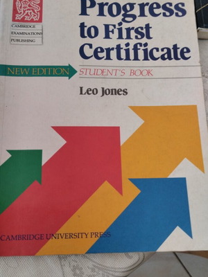 Progress to First Certificate English book used, Cambridge edition 1991