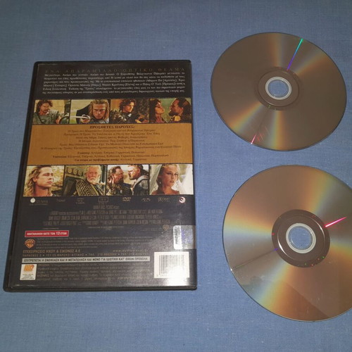 Troy 2DVD used, historical movie with Greek subtitles