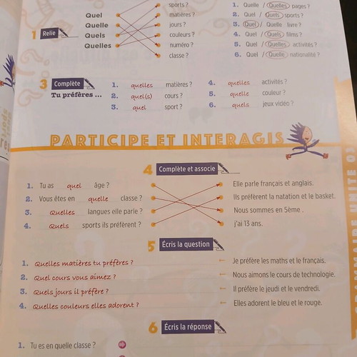 French Grammar Book A1 Junior teacher's edition like new