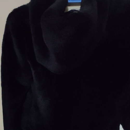 Terranova kids faux fur coat like new, black, size S