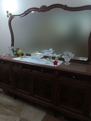 Handmade buffet with mirror like new