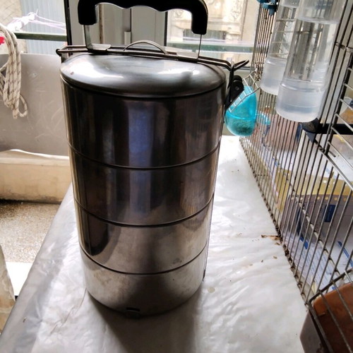 Stainless steel thermal food container INOX new