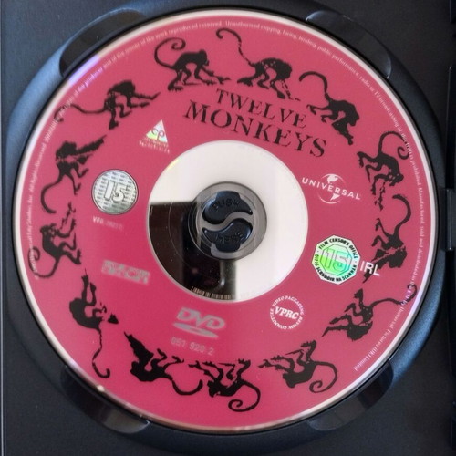 Twelve Monkeys DVD like new without Greek subtitles