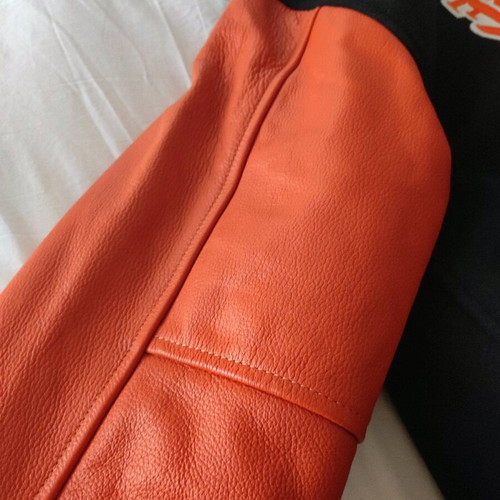 Jagermeister college jacket new with leather sleeves