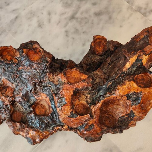 Decorative tree root log like new with tealight candle holders