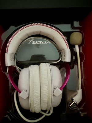 HyperX Cloud II λευκά ροζ ακουστικά gaming μεταχειρισμένα