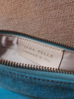 Τσάντα ώμου δερμάτινη χειροποίητη Vera Pelle μεταχειρισμένη