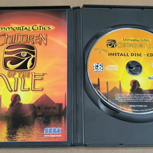 Immortal Cities Children Of The Nile PC game like new with strategy guide CD