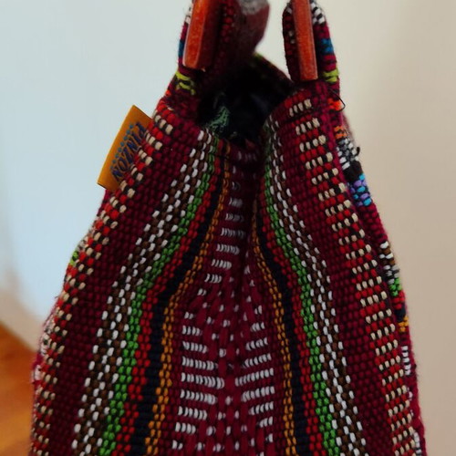 Handmade small woven Mexican handbag