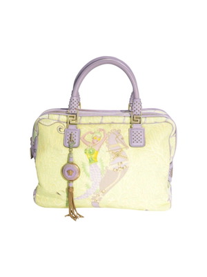 Gianni Versace Vanitas quilted Boston bag used, multicolor leather