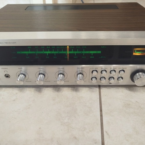 RISING radio amplifier with wooden frame, made in Japan 70s