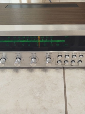 RISING radio amplifier with wooden frame, made in Japan 70s