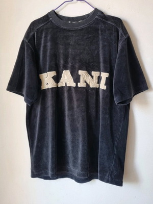 Vintage ανδρική μπλούζα Karl Kani, βελούδινη ύφανση, μέγεθος L, γκρι
