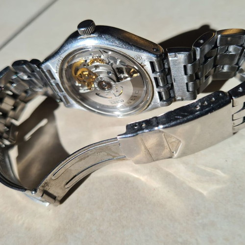 Swatch Irony Body & Soul YAS100G wristwatch used, silver color