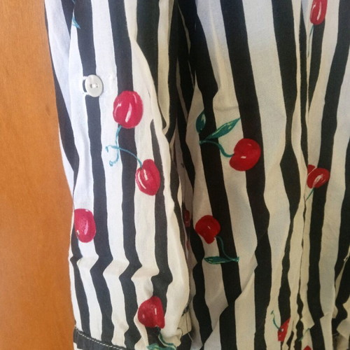 Stradivarius shirt with cherries size Medium used