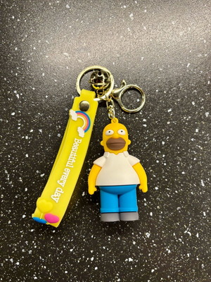 Homer Simpson keychain like new for bag or hanging