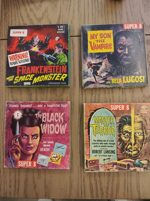 Super 8 horror and sci-fi films set of 4, Ken Films
