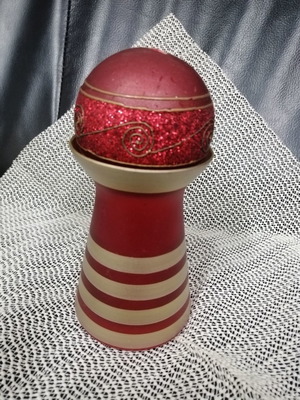 Κεριά χριστουγεννιάτικα μεταχειρισμένα, σετ 2 με βάσεις