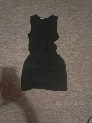 Pull & Bear Black Bodycon Mini Dress XL Like New