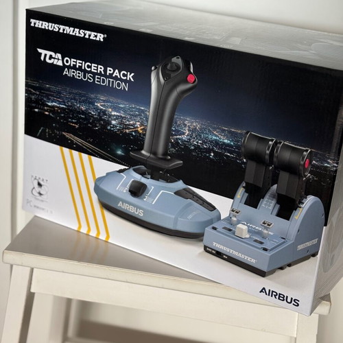 Thrustmaster TCA Captain X Pack Airbus Edition joystick and Quadrant add-on like new