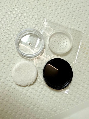 Loose powder mini container makeup reusable, brand new