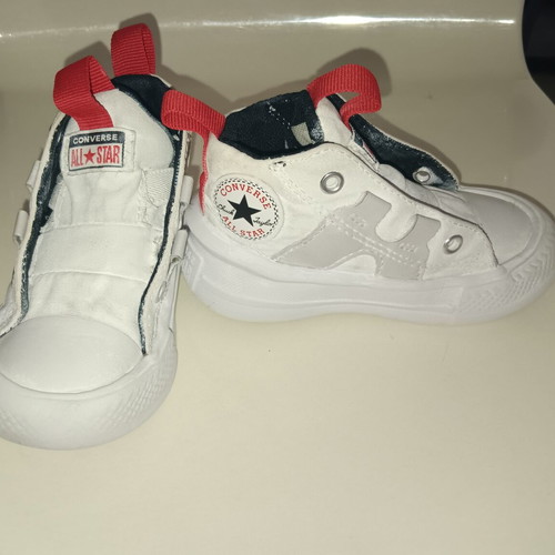 Converse All Star shoes size 22 used, white slip-on