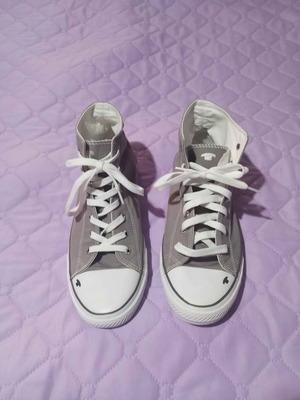 Tom Tailor sneakers size 44 like new, gray with beige stripe