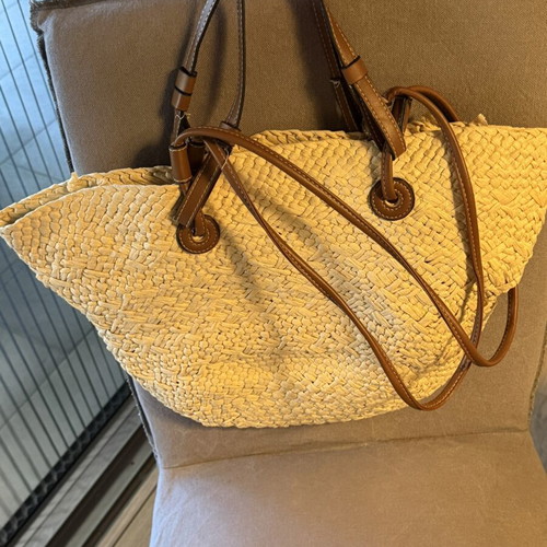 Summer bag like new, beige hand-held 44cm x 34cm