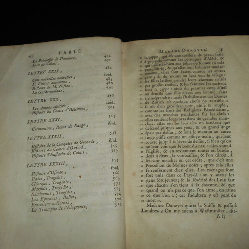 1769 Biographies of Famous Women Used, French 18th Century Book