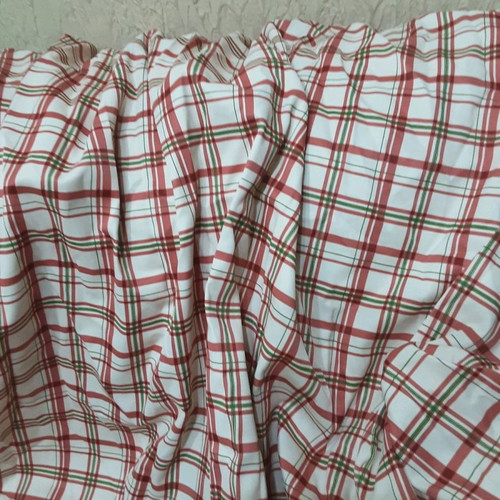 Window curtains set of 2 made of cotton satin