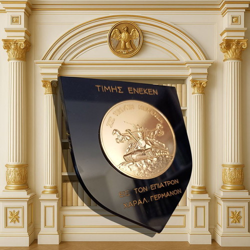 Military Plaque of XX Armored Division Kavala like new