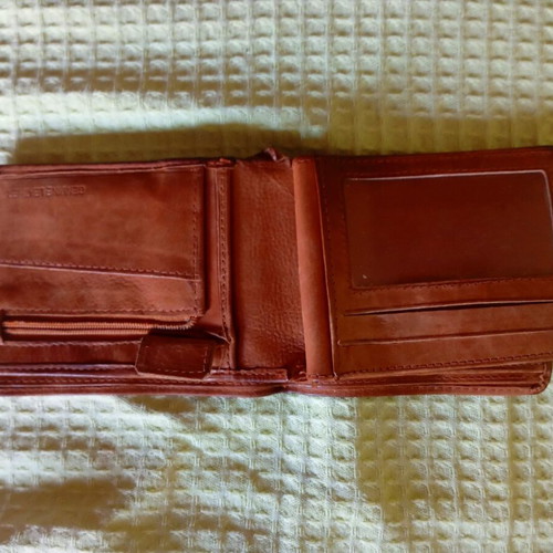 Fetiche Leather Brown Men's Leather Wallet used