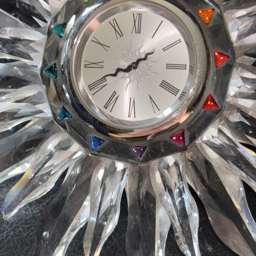 Swarovski Solaris Table Clock designed by Adi Stocker new