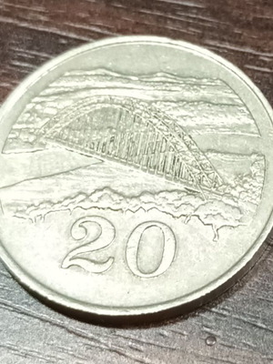 Νόμισμα Ζιμπάμπουε 20 Σεντ 1989 μεταχειρισμένο
