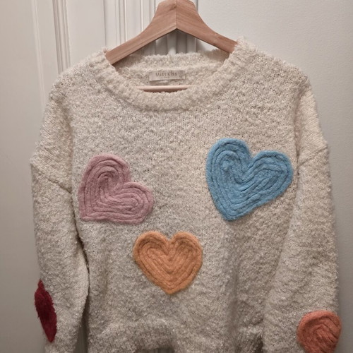Miss Kiss women's sweater like new, size M, white and beige