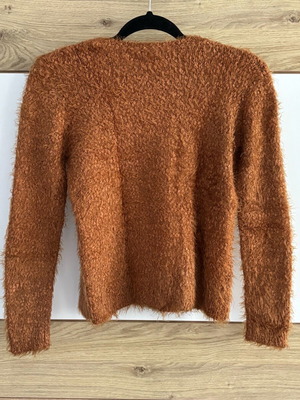 Mango brown fluffy sweater used
