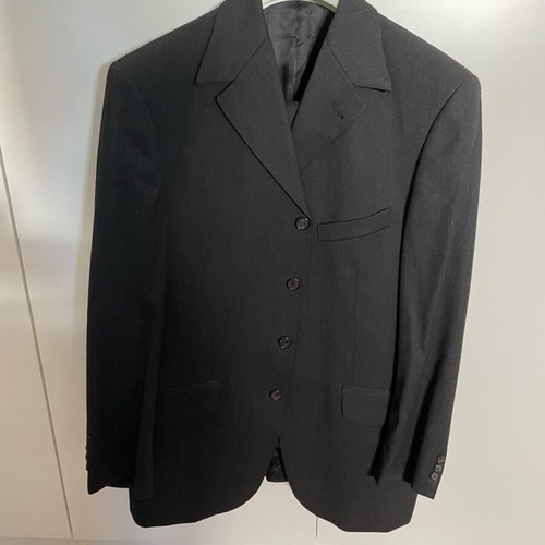 Bitsiani men's suit set like new, size 50, dark charcoal