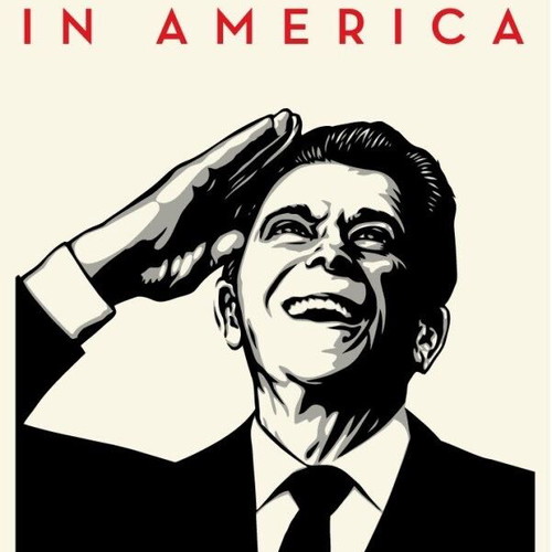Shepard Fairey It's Mourning In America signed limited edition print