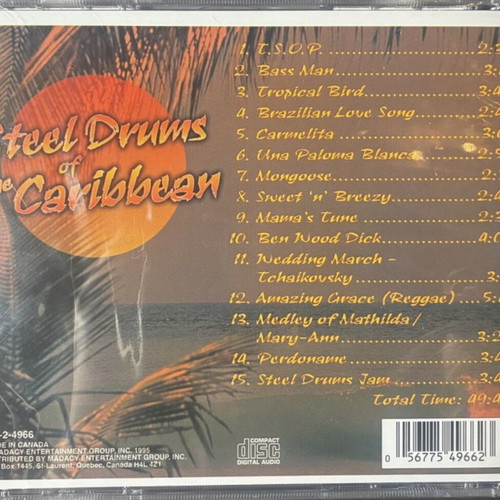 Steel Drums Of The Caribbean CD, traditional music