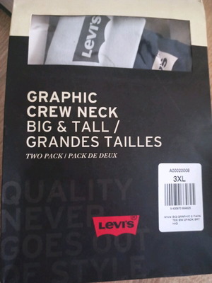 Σετ 2 αφορετών Levi's μπλουζάκια 3XL σε γκρι και μπλε χρώμα
