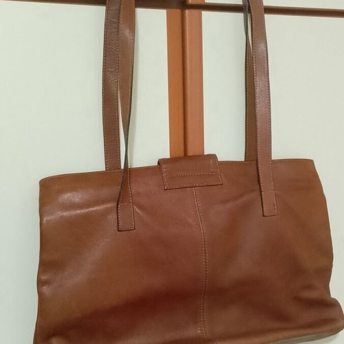 Iguana shoulder bag leather brown like new