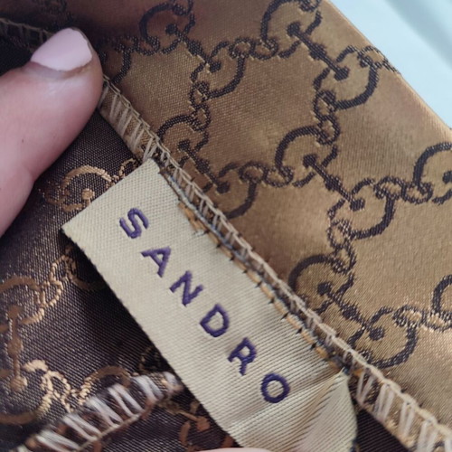 Sandro pants new, gold, X-Small