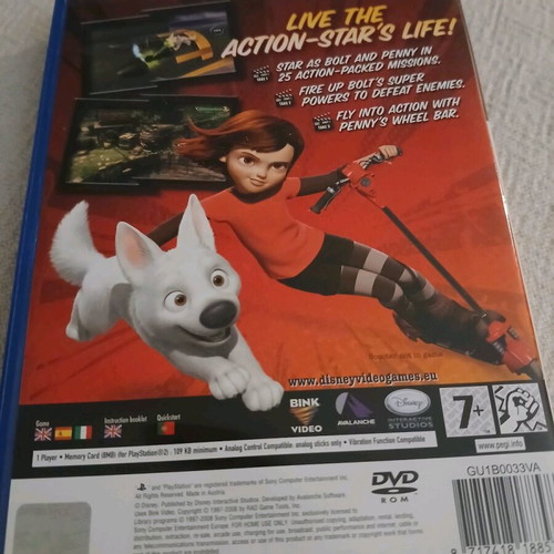PS2 Disney Bolt game like new