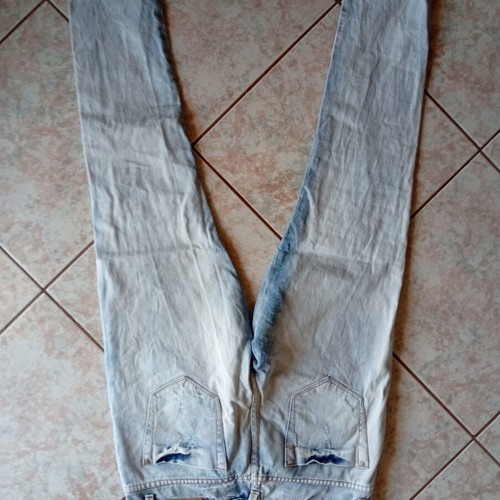 Zara denim pants like new, size EU 36, blue, distressed